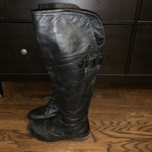 Over the knee riding boots